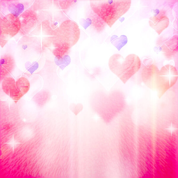  Абстрактный романтический фон
