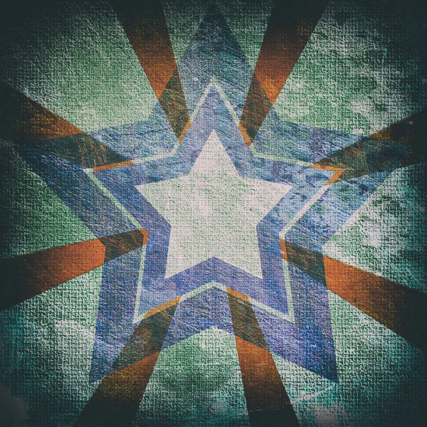 Estrela no fundo grunge luz — Fotografia de Stock