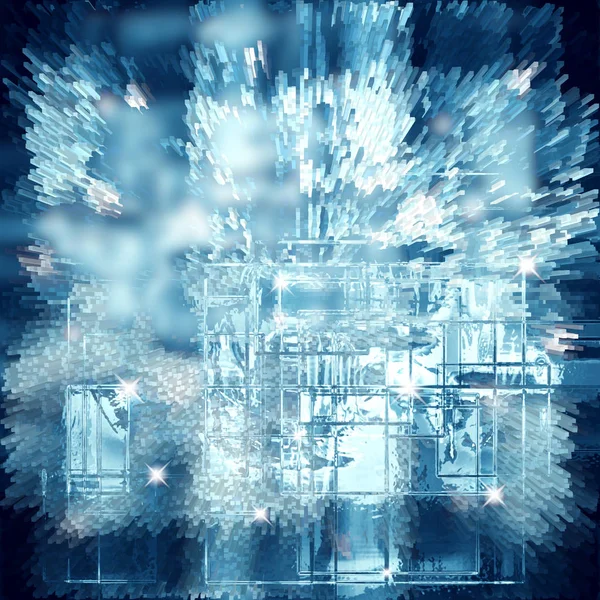 Background of ice squares — Stock Photo, Image