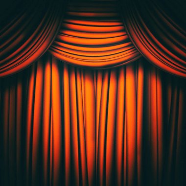 Kırmızı tiyatro perdesi