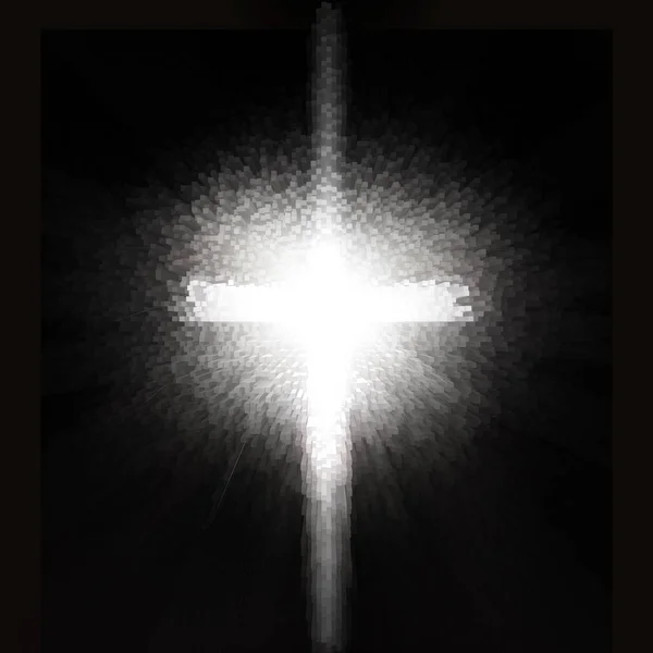 glowing cross