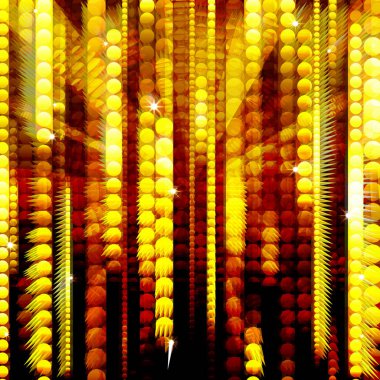 parlak altın çevrelerin şeritler