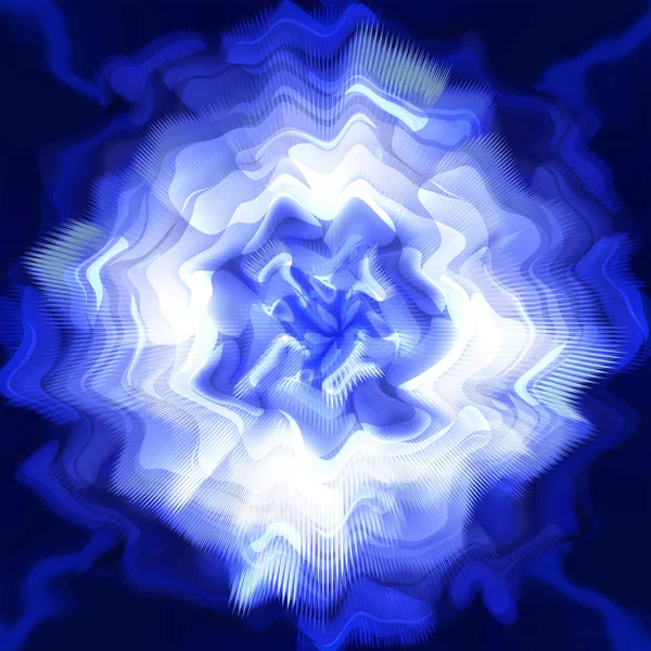 어두운 배경에 있는 파란 원 — 스톡 사진