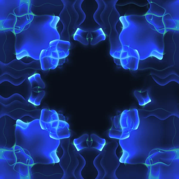Blauwe Achtergrond Van Glanzende Vierkanten — Stockfoto