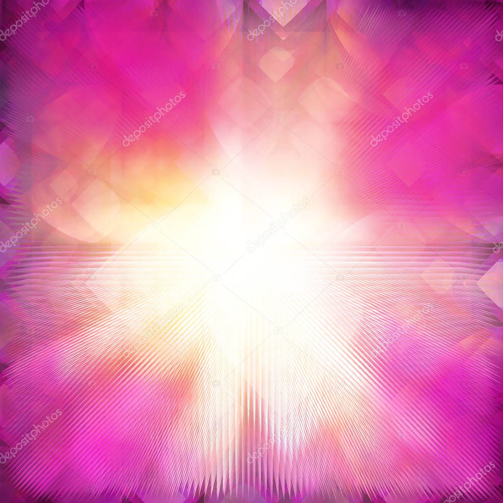 abstract background with glowing hearts