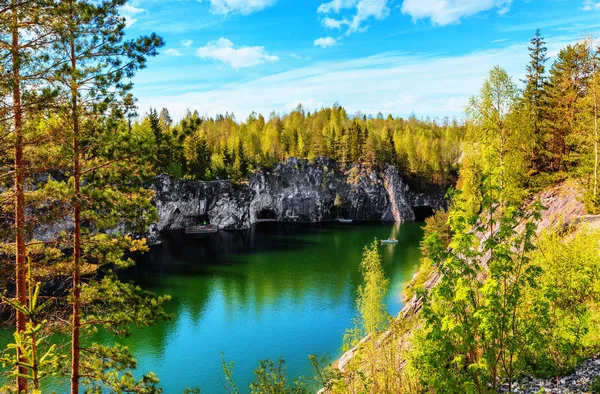 Marble quarry in Ruskeala Park — Stock Image Marble quarry in Ruskeala Park Royalty Free Stock Images