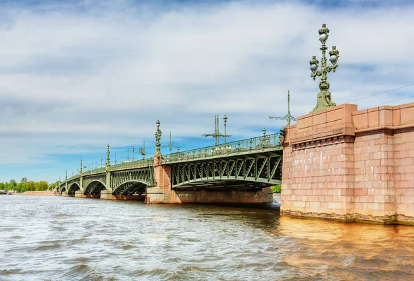 Saint Petersburg Daki Trinity Köprüsü Rusya Yaz Günü — Stok fotoğraf