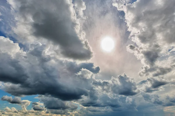 White cumulus clouds — Stock Photo, Image