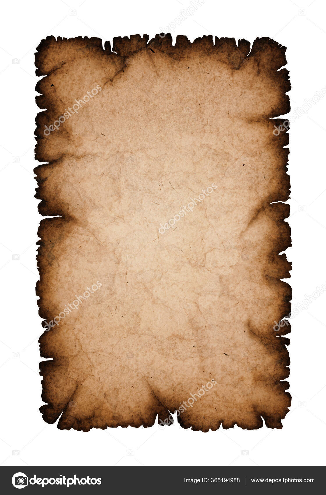 Sheet Of Scrap Paper Texture, Burnt Edges Paper Isolated On White  Background Stock Photo, Picture and Royalty Free Image. Image 48655603.