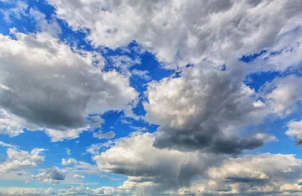 Landscape White Cumulus Clouds Blue Sky — Stock Photo, Image