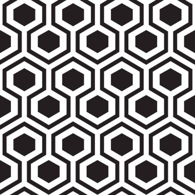 Altıgen geometrik seamless modeli.