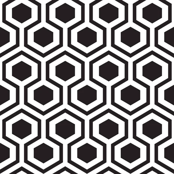 Hatszög geometriai Seamless Pattern. — Stock Vector