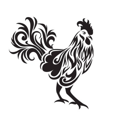 Horoz vektör simgesi