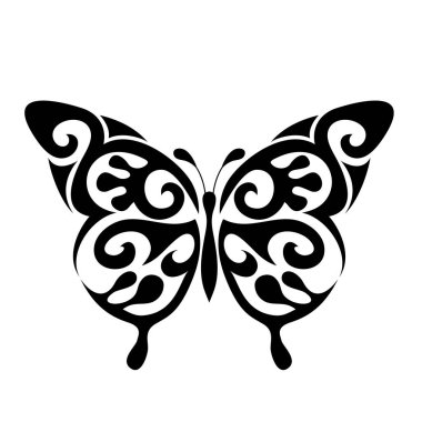 Kelebek vektör simgesi