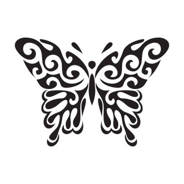 Kelebek vektör simgesi