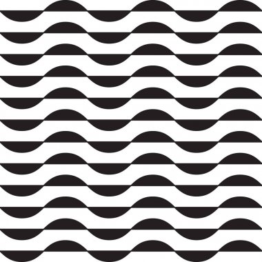 Dalgalar ile sorunsuz vektör desen.