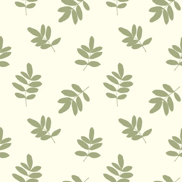 Seamless pattern with leafs — Stock Vector