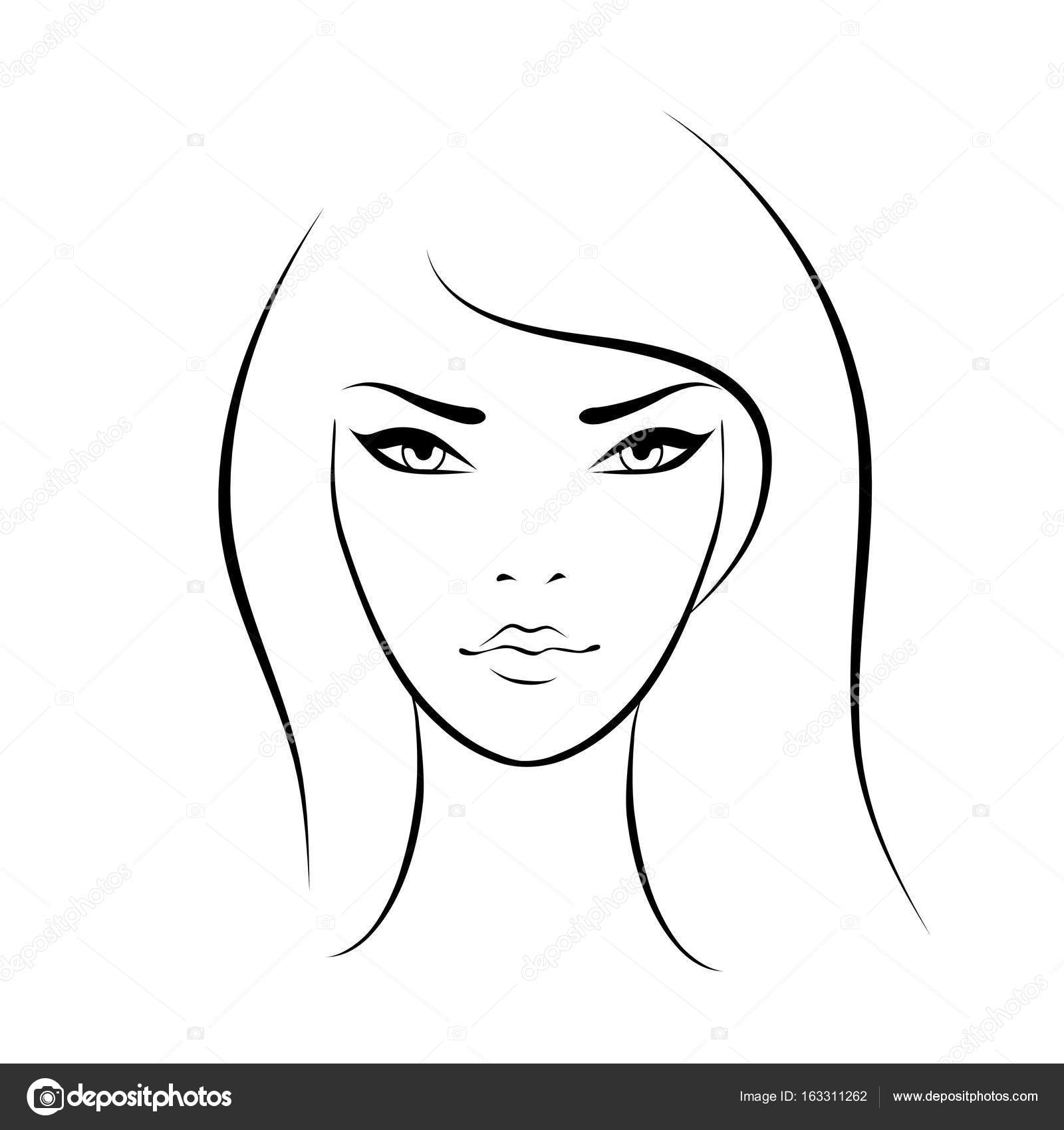 Beautiful Woman Face Icon Vector Image By C Colorvalley Vector Stock