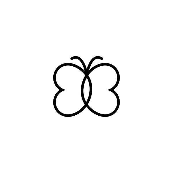 Butterfly disposition vektor symbol — Stock vektor