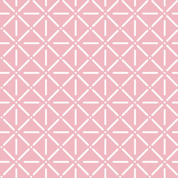 Różowy i biały wzór geometryczny — Wektor stockowy