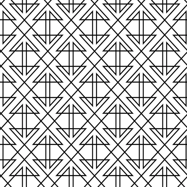 Zwart-wit geometrisch patroon — Stockvector