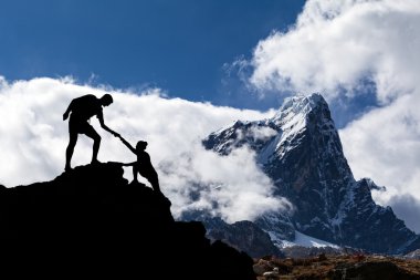 Himalaya landschap in nepal