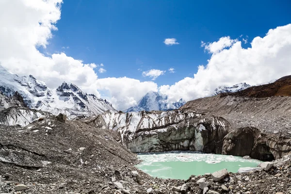 Himalaya bergen globala uppvärmningen klimatförändringar — Stockfoto