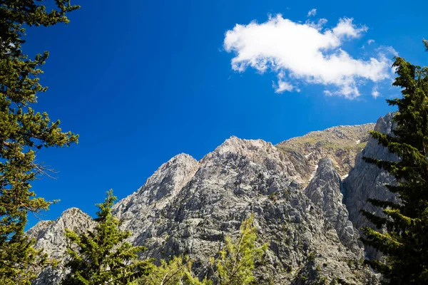 Hory krajina, soutěska Samaria v Kréta Řecko — Stock fotografie