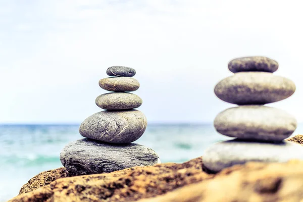 Stones equilíbrio inspiração conceito de bem-estar — Fotografia de Stock