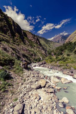 Himalaya esin manzara Vadi Manzaralı
