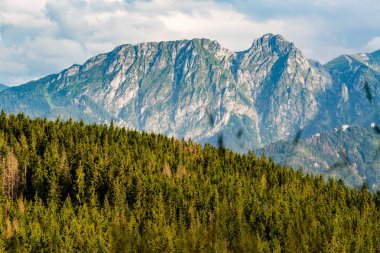Giewont Mountain, Inspiring Mountains Landscape in summer Tatras clipart