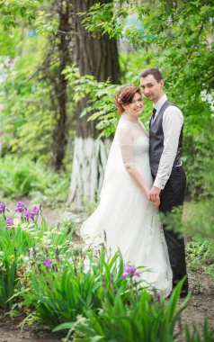 Gelin ve damat düğün gününde