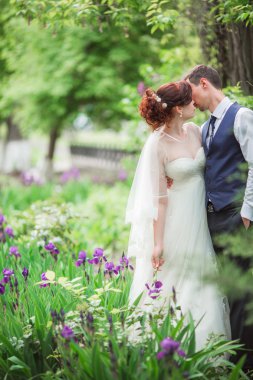 Gelin ve damat düğün gününde