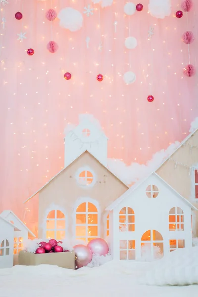Noël chambre décorée de vacances — Photo