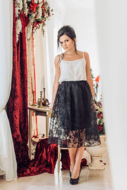 Makyajlı güzel kadın