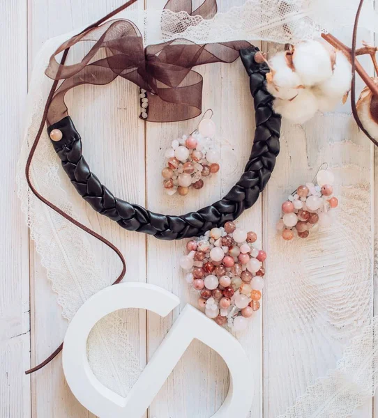 Necklace made of beads — Stock Photo, Image