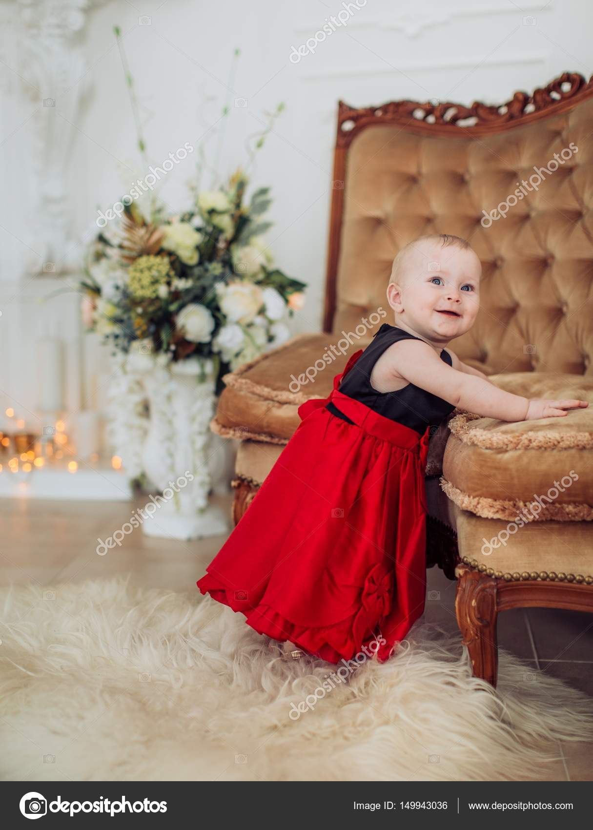 baby girl wearing dress
