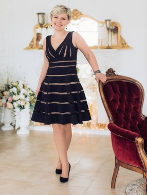 makyaj ile güzel bir kadın portresi 