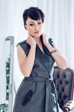 makyaj ile güzel bir kadın portresi 