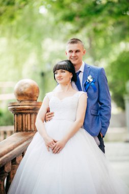 Gelin ve damat düğün gününde