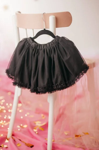 Falda Niño Percha Vestido Para Primer Cumpleaños Una Chica —  Fotos de Stock