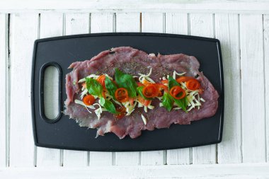 Mutfak tahta kesme et için. 