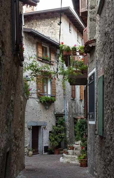 Hus i en liten stad Tremosine — Stockfoto