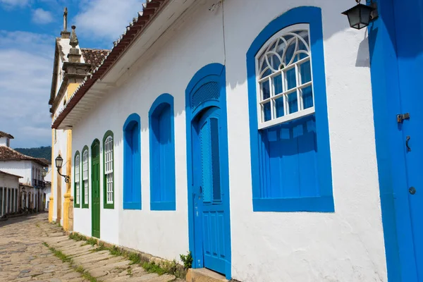 Straten van de historische stad Paraty Brazilië — Stockfoto