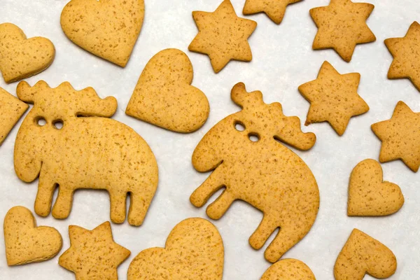 Gember Koekjes achtergrond — Stockfoto