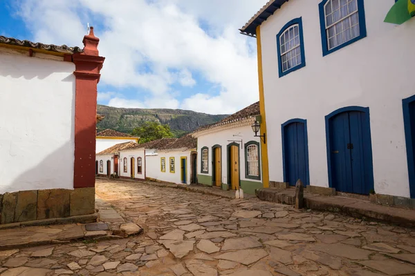 Ruas da cidade histórica Tiradentes Brasil — Fotografia de Stock