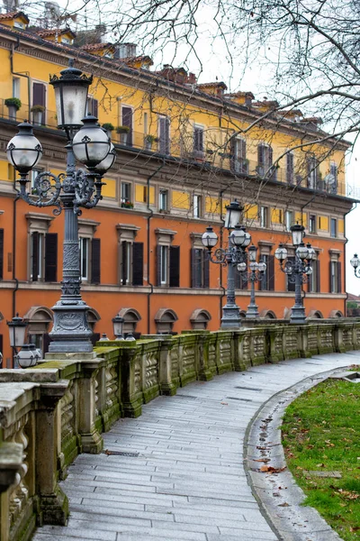 Square in the center Bologna — Stock Photo, Image