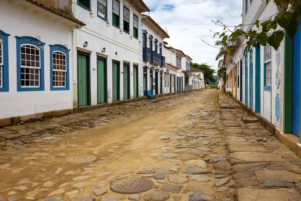 Straten van de historische stad Paraty Brazilië — Stockfoto