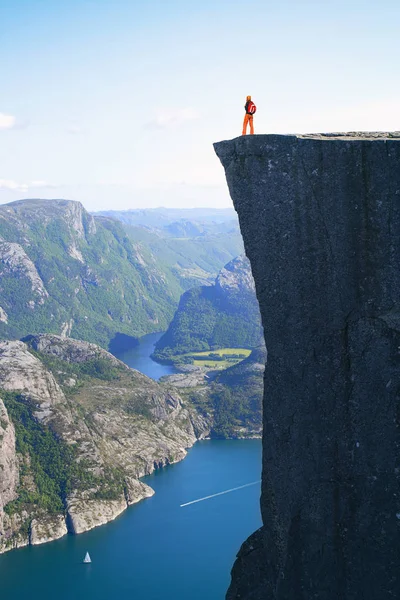 Preikestolen um um — Fotografia de Stock