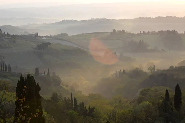 Typiska toskanska landskapet — Stockfoto